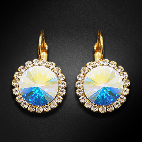 Auskarai "Klaris (Aurore Boreale)" su Swarovski™ kristalais